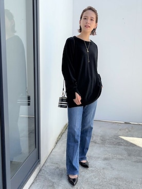 「Soierie（ソワリー）のアイテム（ネックレス）」を使った、moritaさん（レディース・153cm）の秋コーディネート