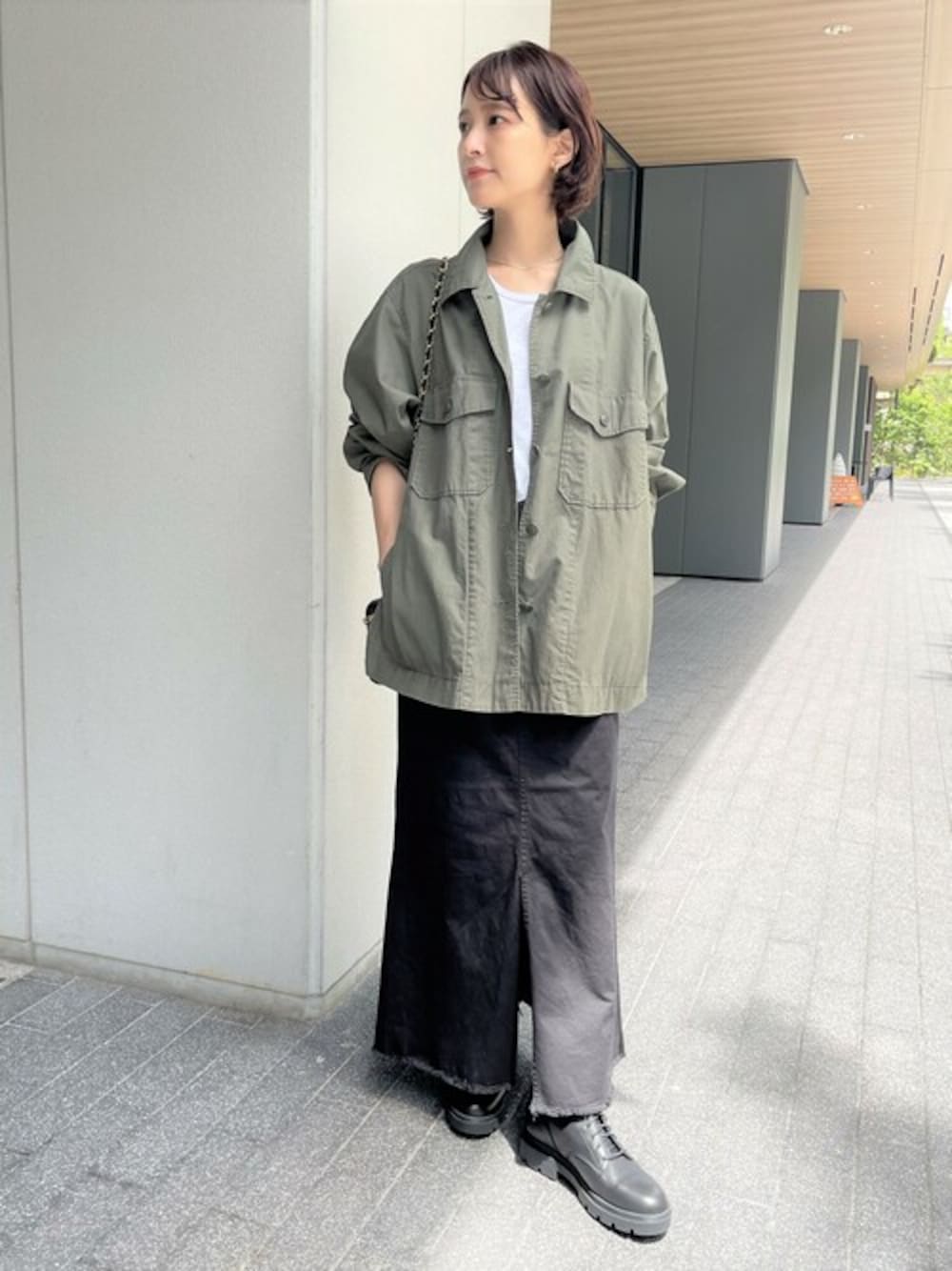 ★Nap★Spick&Span ミリタリーブルゾン　ミリタリーシャツ Spick&Span リップストップ ミリタリー シャツブルゾン - メルカリ