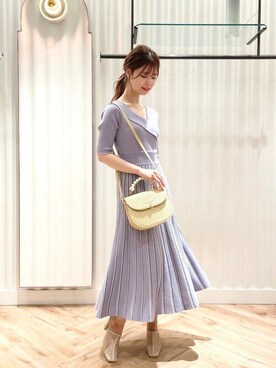 「JILL by JILL STUART（ジルバイジルスチュアート）のアイテム（サンダル）」を使った、JILL by JILL STUART STAFFさん（レディース・160cm）の夏コーディネート