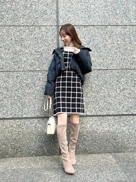 「JILL by Jillstuart」｜「アイテム（ジャケット/アウター）」を使った、JILL by JILL STUART STAFFさん（レディース・161cm）の冬コーディネート