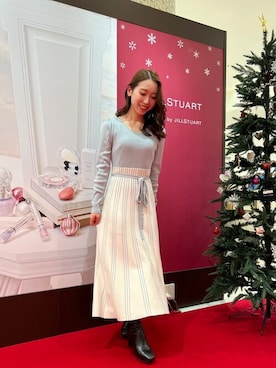 「プリーツ」｜JILL by JILL STUART STAFFさん（レディース・156cm）の冬コーディネート