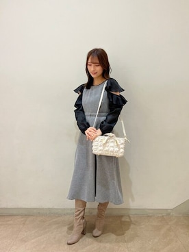 「JILL by JILL STUART（ジルバイジルスチュアート）のアイテム」を使った、JILL by JILL STUART STAFFさん（レディース・155cm）の冬コーディネート