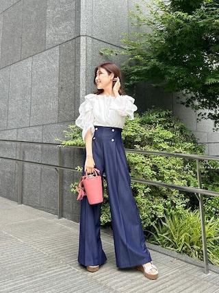 JCAESAR BUTTON PANTS ワイドパンツ カジュアルパンツ JCAESAR BUTTON PANTS ワイドパンツ カジュアルパンツ