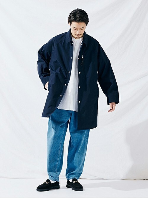 LASKA FABRIC / ラスカ】サイロ オーバーサイズ コート（ステン