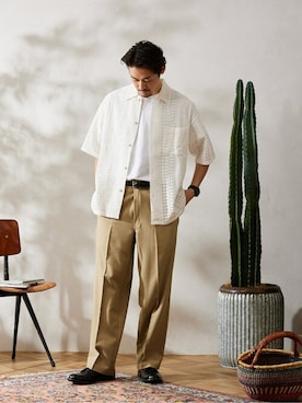 松下 和貴さん（メンズ・177cm）の春コーディネート