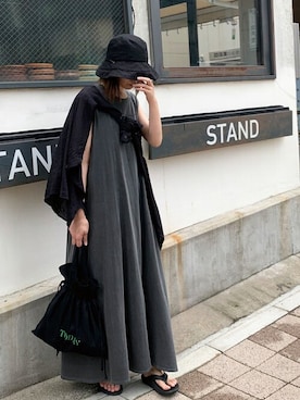 「繧ｵ繝ｳ繝€繝ｫ」｜kuririnさん（レディース・159cm）の夏コーディネート