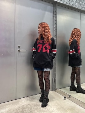 「HYSTERIC GLAMOUR（ヒステリックグラマー）のアイテム（その他アウター）」を使った、RINAさん（レディース・152cm）の夏コーディネート