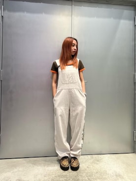 「HYSTERIC GLAMOUR」｜「アイテム（オールインワン・サロペット）」を使った、RINAさん（レディース・152cm）の夏コーディネート