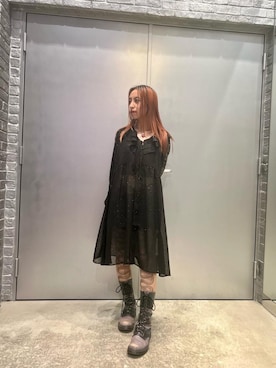 「アイテム（レッグウェア）」を使った、RINAさん（レディース・152cm）の夏コーディネート