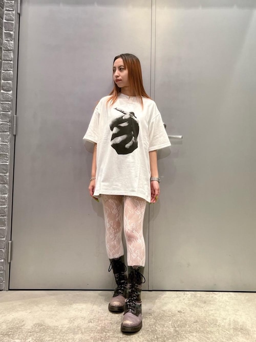 HYSTERICS SNAKELOOP スタッズ デニム マイクロミニスカート HYSTERIC GLAMOUR（ヒステリックグラマー）の「HYS SP加工