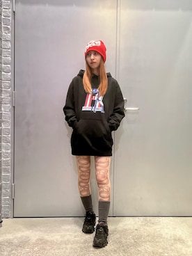 「アイテム（タイツ/ストッキング）」を使った、RINAさん（レディース・152cm）の秋コーディネート