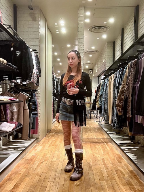 HYSTERIC GLAMOUR（ヒステリックグラマー） デニムスカート バック