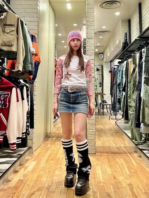 HYSTERIC GLAMOUR（ヒステリックグラマー） デニムスカート バック