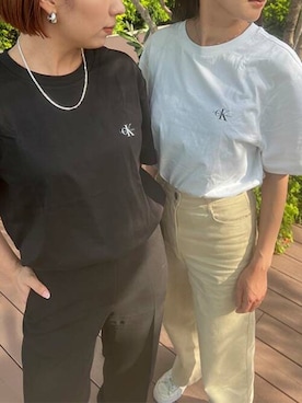 「タックイン」｜公式 Calvin Kleinさん（レディース・158cm）の春コーディネート