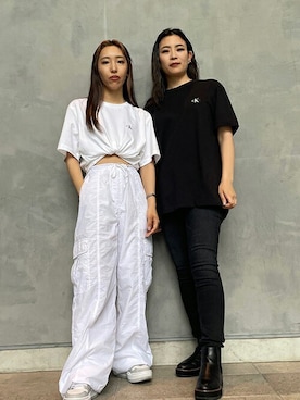 公式 Calvin Kleinさん（レディース・158cm）の夏コーディネート