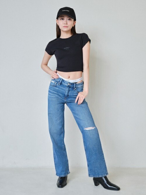90s ストレートランウェイデニムパンツ（デニムパンツ）｜Calvin