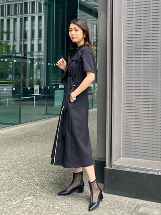 【美品】UNITED TOKYO カーブデコレーションワンピース UNITED TOKYO（ユナイテッドトウキョウ）の「カーブ
