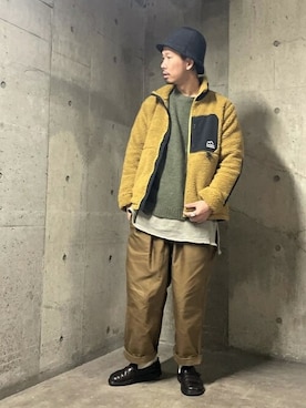 「レトロ」｜「アイテム（ブルゾン）」を使った、GLOSTER stylingさん（メンズ・175cm）の秋コーディネート