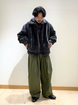 「GLOSTER（グロスター）のアイテム（その他アウター）」を使った、GLOSTER stylingさん（メンズ・165cm）の秋コーディネート
