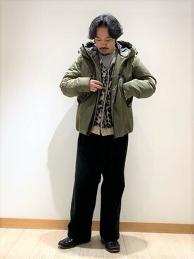「GLOSTER（グロスター）のアイテム（ダウンジャケット/コート）」を使った、GLOSTER stylingさん（メンズ・165cm）の秋コーディネート