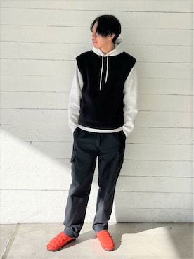 GLOSTER stylingさん（メンズ・183cm）の冬コーディネート