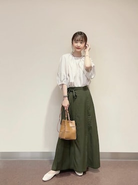 「タイトシルエット」｜「アイテム（パンプス）」を使った、sayaka..さん（レディース・156cm）の春コーディネート
