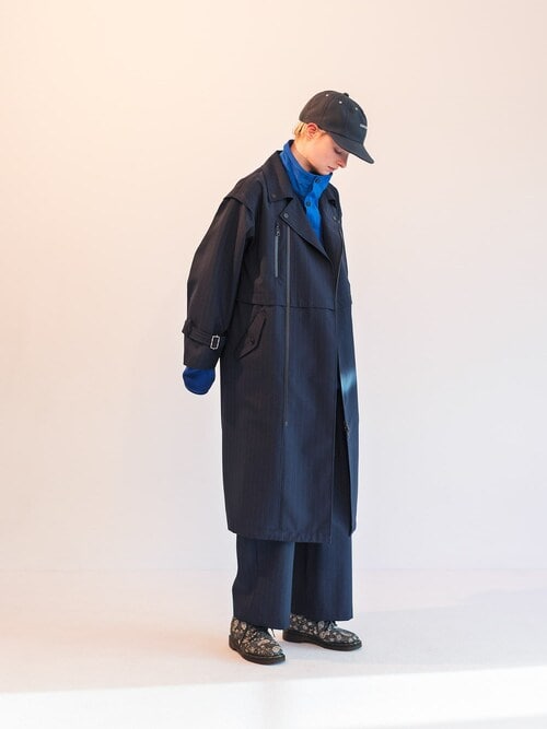 F/CE. ウォータープルーフ コーデュラ ウール ライダーズ コート F/CE. WATERPROOF TECH WOOL RIDERS COAT / エフシーイー 防水 テック