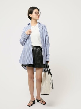 「Simplicite（サンプリシテ）のアイテム」を使った、staff.sさん（レディース・165cm）の春コーディネート