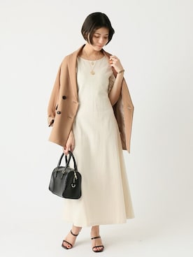 「Simplicite（サンプリシテ）のアイテム（バッグ）」を使った、staff.sさん（レディース・165cm）の春コーディネート