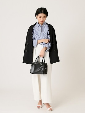 「Simplicite（サンプリシテ）のアイテム（ジャケット/アウター）」を使った、staff.sさん（レディース・165cm）の春コーディネート