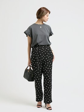 「Simplicite（サンプリシテ）のアイテム（バッグ）」を使った、staff.sさん（レディース・165cm）の春コーディネート