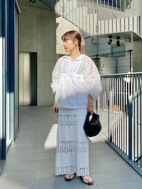 「ウィムガゼット」｜「アイテム（ナイロンジャケット）」を使った、wg_togashiさん（レディース・157cm）の冬コーディネート