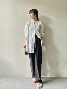 「a point（アポワン）のアイテム」を使った、wg_togashiさん（レディース・157cm）の春コーディネート