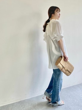 「a point（アポワン）のアイテム」を使った、wg_togashiさん（レディース・157cm）の春コーディネート