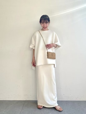 「Whim Gazette（ウィムガゼット）のアイテム（その他トップス）」を使った、wg_togashiさん（レディース・157cm）の冬コーディネート