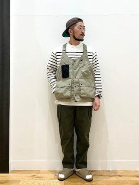 「EKAL（エカル）のアイテム（その他）」を使った、213shuntaさん（メンズ・168cm）の冬コーディネート
