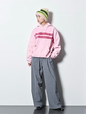 「KkCo（ケーコ）のアイテム」を使った、KAMEYAMAさん（レディース・168cm）の冬コーディネート