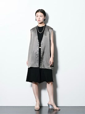 「OLD PARK（オールドパーク）のアイテム」を使った、KAMEYAMAさん（レディース・168cm）の夏コーディネート