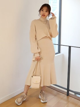 「ZOZOでしか買えない」｜ROYALPARTYさん（レディース・158cm）の冬コーディネート