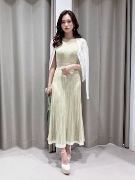 「ROYAL PARTY（ロイヤルパーティー）のアイテム（カーディガン/ボレロ）」を使った、ROYALPARTYさん（レディース・164cm）の春コーディネート