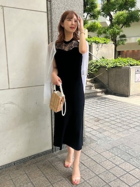 「ROYAL PARTY（ロイヤルパーティー）のアイテム（カーディガン/ボレロ）」を使った、ROYALPARTYさん（レディース・164cm）の春コーディネート