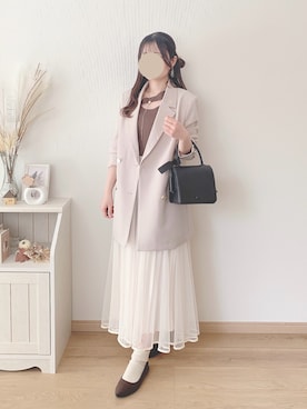 「Honeys（ハニーズ）のアイテム」を使った、ちゃんゆさん（レディース・149cm）の冬コーディネート