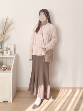 「Honeys（ハニーズ）のアイテム」を使った、ちゃんゆさん（レディース・149cm）の春コーディネート