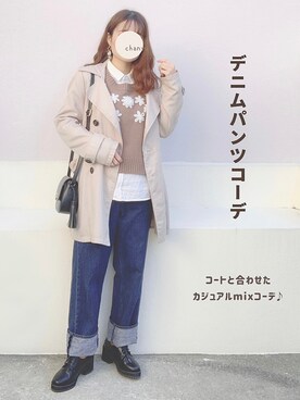 「Honeys（ハニーズ）のアイテム（その他シューズ）」を使った、ちゃんゆさん（レディース・149cm）の冬コーディネート