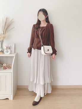 「Honeys（ハニーズ）のアイテム」を使った、ちゃんゆさん（レディース・149cm）の春コーディネート