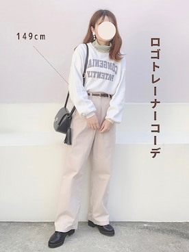 「Honeys（ハニーズ）のアイテム（その他シューズ）」を使った、ちゃんゆさん（レディース・149cm）の冬コーディネート