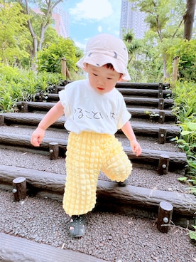 「TODAYFUL（トゥデイフル）のアイテム」を使った、RINさん（キッズ・90cm）の春コーディネート