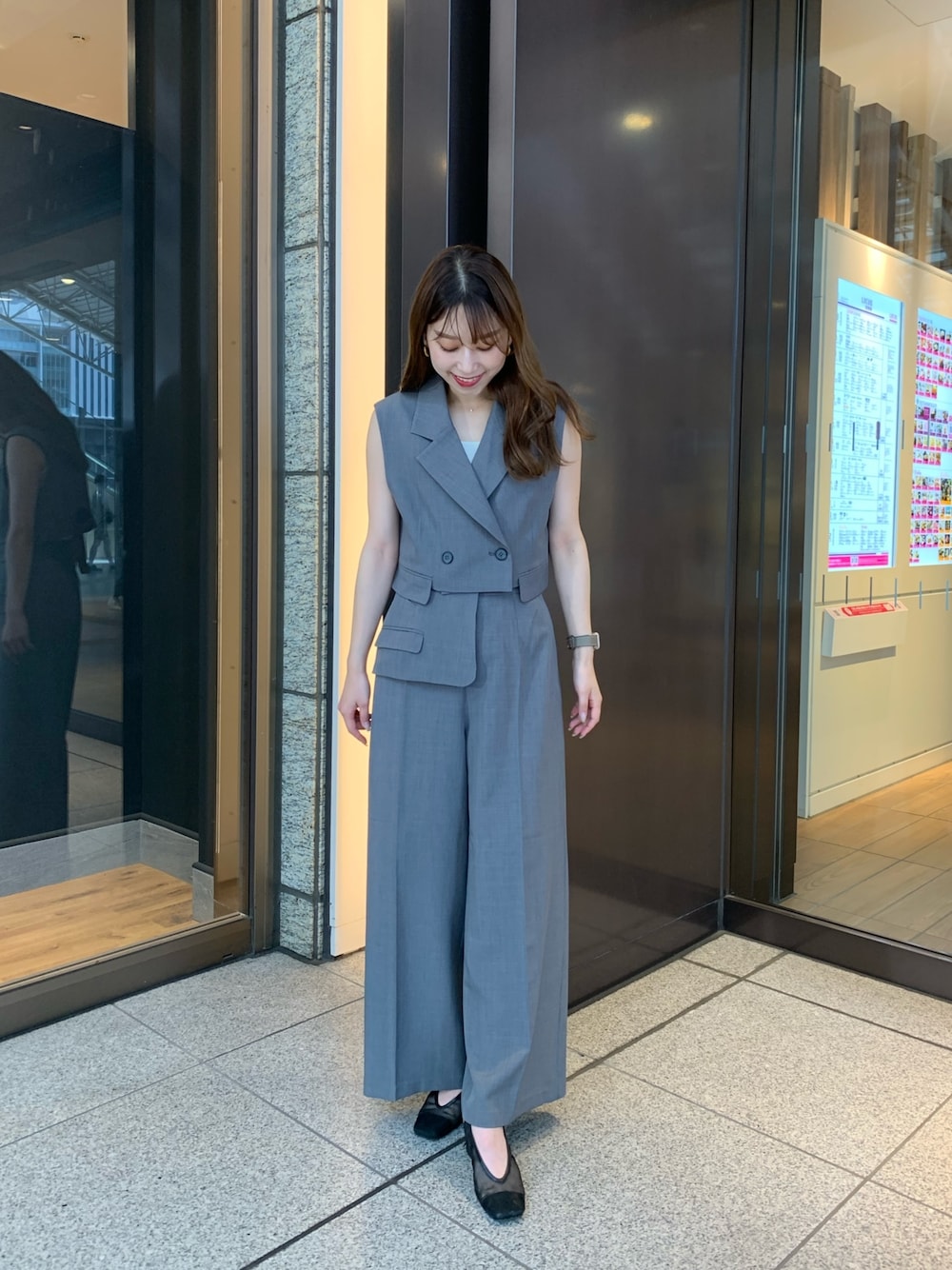 フラップ付ワイドパンツ フラップ付ワイドパンツ 【公式通販】