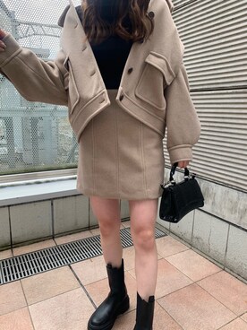 「FREE'S MART（フリーズマート）のアイテム（ブルゾン）」を使った、freesnatsukiさん（レディース・167cm）の冬コーディネート