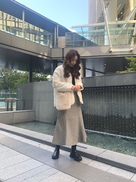 「FREE'S MART（フリーズマート）のアイテム（ブルゾン）」を使った、freesnatsukiさん（レディース・167cm）の冬コーディネート